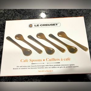 NIB Le Creuset Lot of 6pcs Cafe Spoons